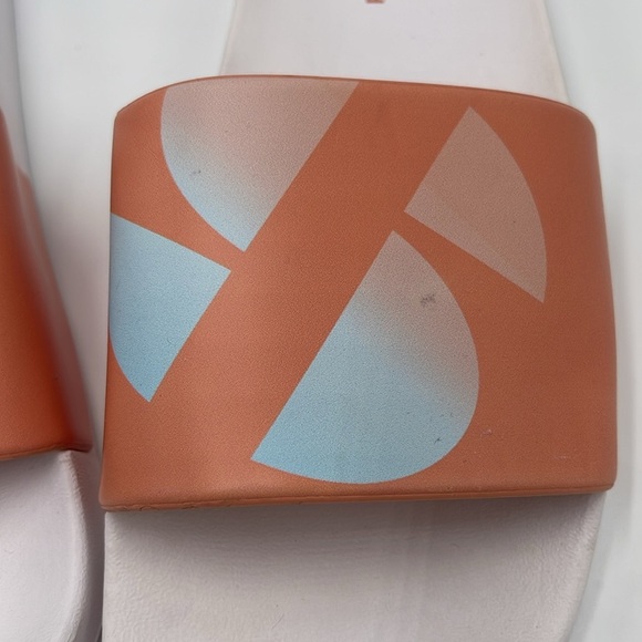 NWT Sports Illustrated White / Peach Sandals Size 10 Medium - Picture 6 of 8